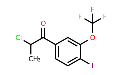 1261581-07-0 | 2-Chloro-4'-iodo-3'-(trifluoromethoxy)propiophenone