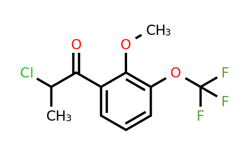 1261581-32-1 | 2-Chloro-2'-methoxy-3'-(trifluoromethoxy)propiophenone