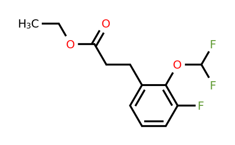 1261581-39-8 | Ethyl 3-(2'-(difluoromethoxy)-3'-fluorophenyl)propionate