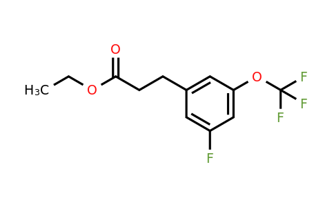 1261581-79-6 | Ethyl 3-(3'-fluoro-5'-(trifluoromethoxy)phenyl)propionate