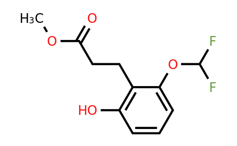 1261582-18-6 | Methyl 3-(2'-(difluoromethoxy)-6'-hydroxyphenyl)propionate