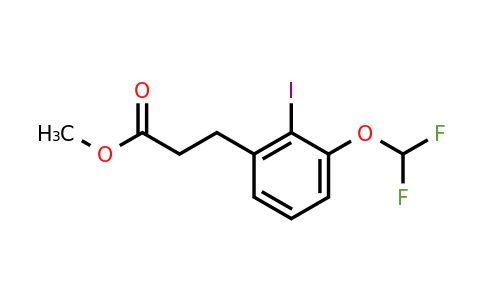 1261582-22-2 | Methyl 3-(3'-(difluoromethoxy)-2'-iodophenyl)propionate