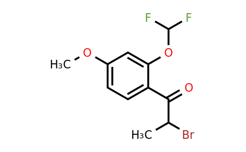 1261582-24-4 | 2-Bromo-4'-methoxy-2'-(difluoromethoxy)propiophenone