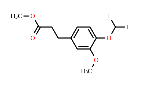 1261582-33-5 | Methyl 3-(4'-(difluoromethoxy)-3'-methoxyphenyl)propionate