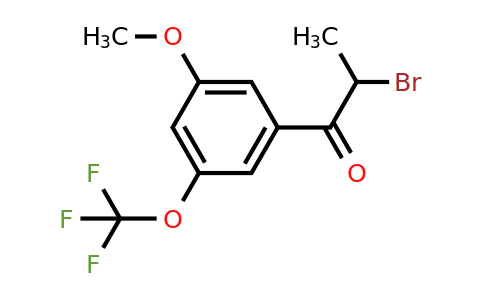 1261582-48-2 | 2-Bromo-3'-methoxy-5'-(trifluoromethoxy)propiophenone