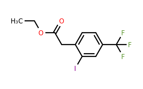 1261582-57-3 | Ethyl 2-iodo-4-(trifluoromethyl)phenylacetate