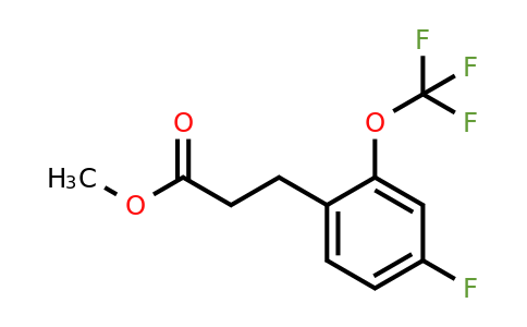 1261583-10-1 | Methyl 3-(4'-fluoro-2'-(trifluoromethoxy)phenyl)propionate