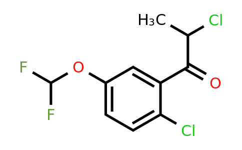 1261583-33-8 | 2,2'-Dichloro-5'-(difluoromethoxy)propiophenone