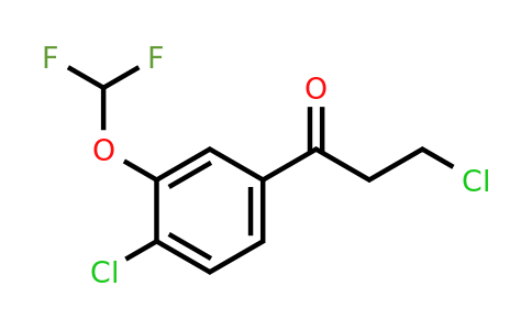 1261583-35-0 | 3,4'-Dichloro-3'-(difluoromethoxy)propiophenone