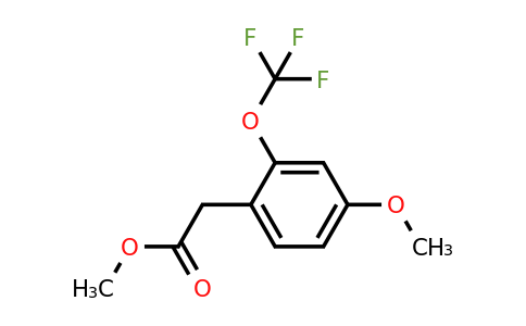 1261583-67-8 | Methyl 4-methoxy-2-(trifluoromethoxy)phenylacetate