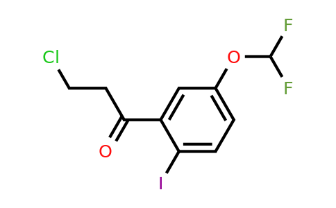 1261583-72-5 | 3-Chloro-5'-(difluoromethoxy)-2'-iodopropiophenone