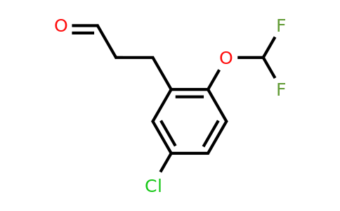 1261583-93-0 | 3-(5'-Chloro-2'-(difluoromethoxy)phenyl)propionaldehyde