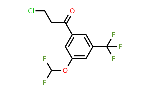 1261584-34-2 | 3-Chloro-3'-(difluoromethoxy)-5'-(trifluoromethyl)propiophenone