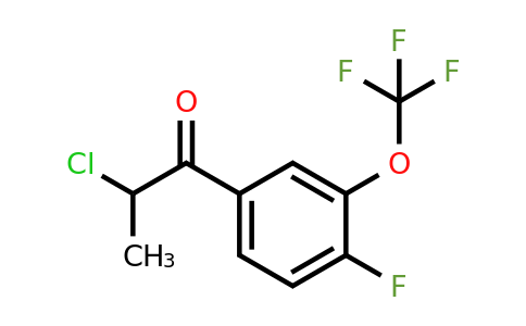 1261584-83-1 | 2-Chloro-4'-fluoro-3'-(trifluoromethoxy)propiophenone