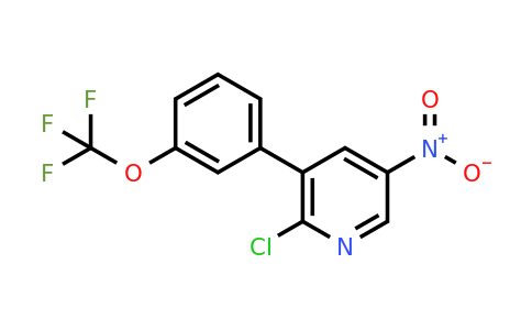 1261584-97-7 | 2-Chloro-5-nitro-3-(3-(trifluoromethoxy)phenyl)pyridine