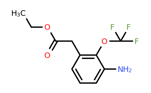 1261585-28-7 | Ethyl 3-amino-2-(trifluoromethoxy)phenylacetate