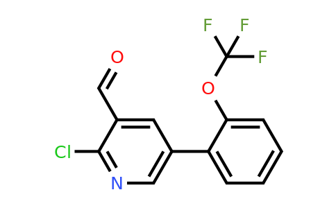 1261586-53-1 | 2-Chloro-5-(2-(trifluoromethoxy)phenyl)nicotinaldehyde