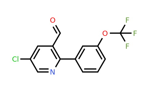1261586-59-7 | 5-Chloro-2-(3-(trifluoromethoxy)phenyl)nicotinaldehyde