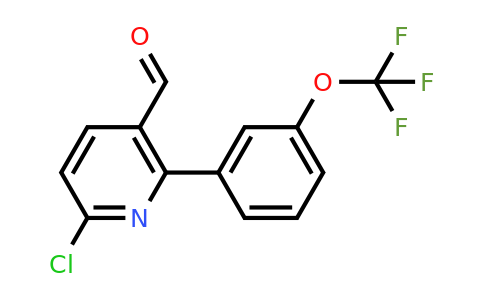 1261586-66-6 | 6-Chloro-2-(3-(trifluoromethoxy)phenyl)nicotinaldehyde
