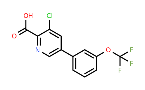 1261586-98-4 | 3-Chloro-5-(3-(trifluoromethoxy)phenyl)picolinic acid