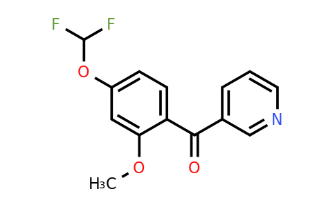 1261587-24-9 | 3-(4-(Difluoromethoxy)-2-methoxybenzoyl)pyridine