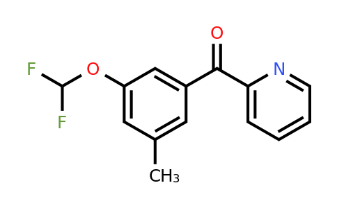 1261587-29-4 | 2-(3-(Difluoromethoxy)-5-methylbenzoyl)pyridine