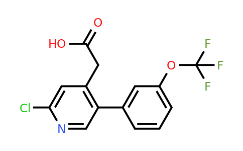 1261587-33-0 | 2-Chloro-5-(3-(trifluoromethoxy)phenyl)pyridine-4-acetic acid