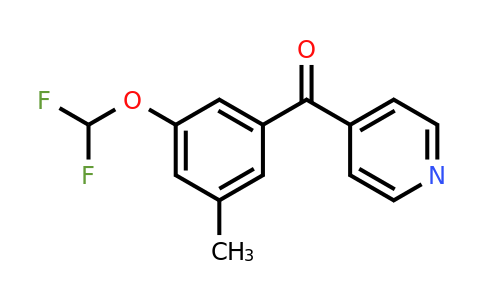 1261587-34-1 | 4-(3-(Difluoromethoxy)-5-methylbenzoyl)pyridine