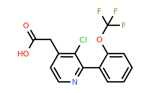 1261587-37-4 | 3-Chloro-2-(2-(trifluoromethoxy)phenyl)pyridine-4-acetic acid