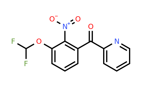 1261587-39-6 | 2-(3-(Difluoromethoxy)-2-nitrobenzoyl)pyridine