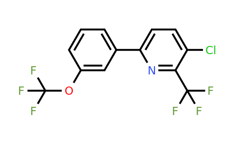 1261587-61-4 | 3-Chloro-6-(3-(trifluoromethoxy)phenyl)-2-(trifluoromethyl)pyridine