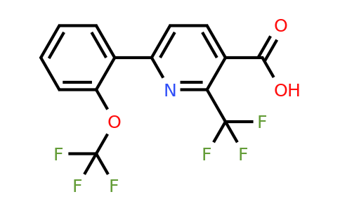1261587-98-7 | 6-(2-(Trifluoromethoxy)phenyl)-2-(trifluoromethyl)nicotinic acid