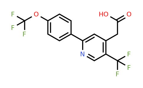 1261588-71-9 | 2-(4-(Trifluoromethoxy)phenyl)-5-(trifluoromethyl)pyridine-4-acetic acid