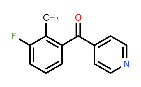 1261589-14-3 | 4-(3-Fluoro-2-methylbenzoyl)pyridine