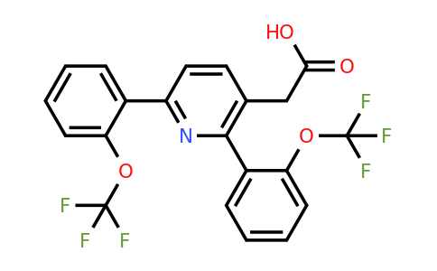 1261589-56-3 | 2,6-Bis(2-(trifluoromethoxy)phenyl)pyridine-3-acetic acid