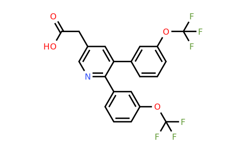 1261589-73-4 | 3,2-Bis(3-(trifluoromethoxy)phenyl)pyridine-5-acetic acid