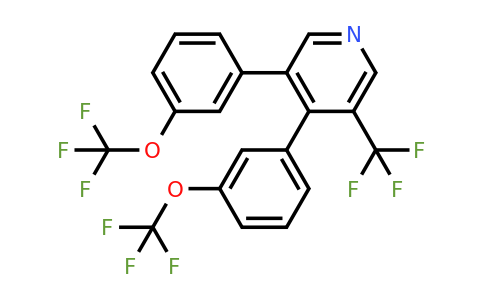 1261590-01-5 | 3,4-Bis(3-(trifluoromethoxy)phenyl)-5-(trifluoromethyl)pyridine