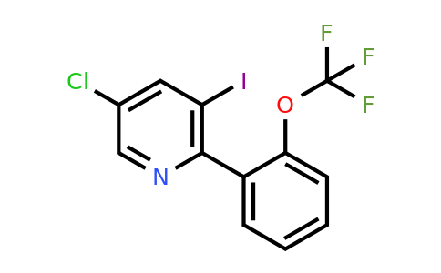 1261591-45-0 | 5-Chloro-3-iodo-2-(2-(trifluoromethoxy)phenyl)pyridine