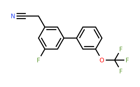 1261591-64-3 | 5-Fluoro-3'-(trifluoromethoxy)biphenyl-3-acetonitrile