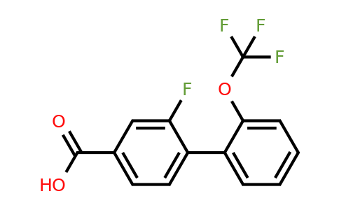 1261591-90-5 | 3-fluoro-4-[2-(trifluoromethoxy)phenyl]benzoic acid