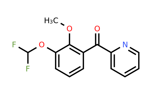 1261592-56-6 | 2-(3-(Difluoromethoxy)-2-methoxybenzoyl)pyridine