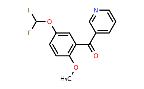 1261592-57-7 | 3-(5-(Difluoromethoxy)-2-methoxybenzoyl)pyridine