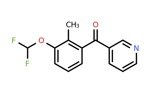 1261592-63-5 | 3-(3-(Difluoromethoxy)-2-methylbenzoyl)pyridine