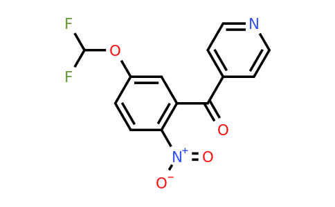 1261592-70-4 | 4-(5-(Difluoromethoxy)-2-nitrobenzoyl)pyridine