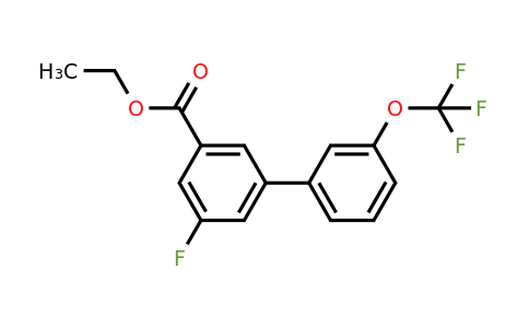 1261592-78-2 | Ethyl 5-fluoro-3'-(trifluoromethoxy)biphenyl-3-carboxylate