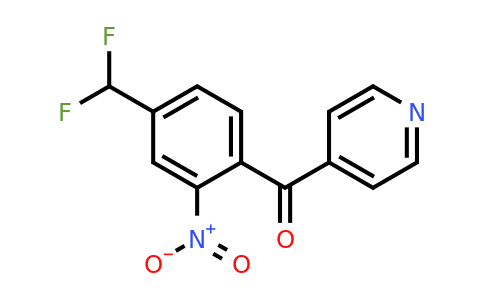 4-(4-(Difluoromethyl)-2-nitrobenzoyl)pyridine