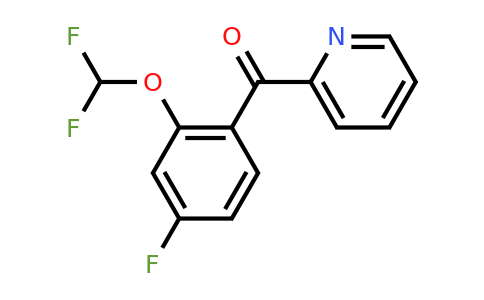 1261593-72-9 | 2-(4-Fluoro-2-(difluoromethoxy)benzoyl)pyridine