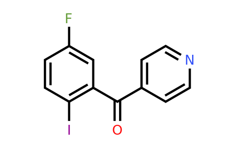 1261593-82-1 | 4-(5-Fluoro-2-iodobenzoyl)pyridine
