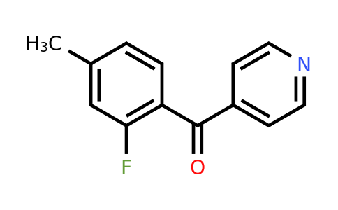 1261594-15-3 | 4-(2-Fluoro-4-methylbenzoyl)pyridine