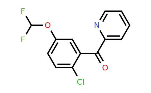 1261594-49-3 | 2-(2-Chloro-5-(difluoromethoxy)benzoyl)pyridine